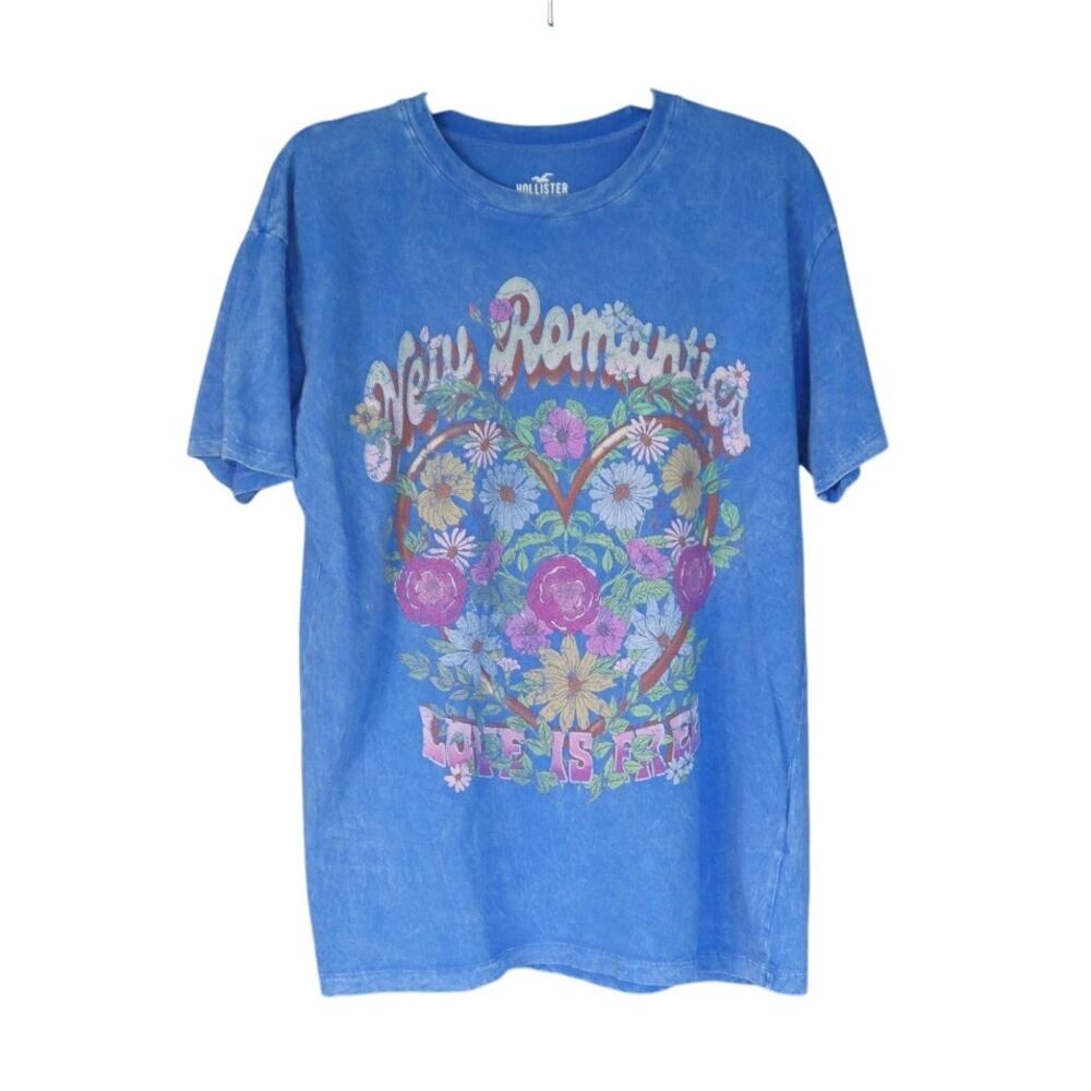 Hollister 100% Cotton Floral Psychedelic Graphic Tee